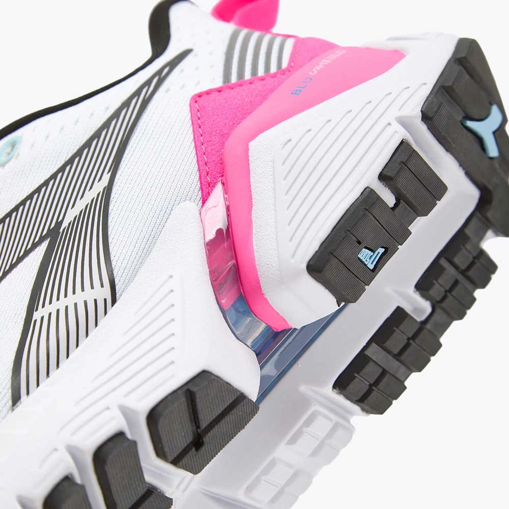 Diadora Women's Vigore 2 Running Shoe - White/Pink Fluo/Black - Regular (B) 3 Diadora Women's Vigore 2 Running Shoe - White/Pink Fluo/Black - Regular (B) - Image 3
