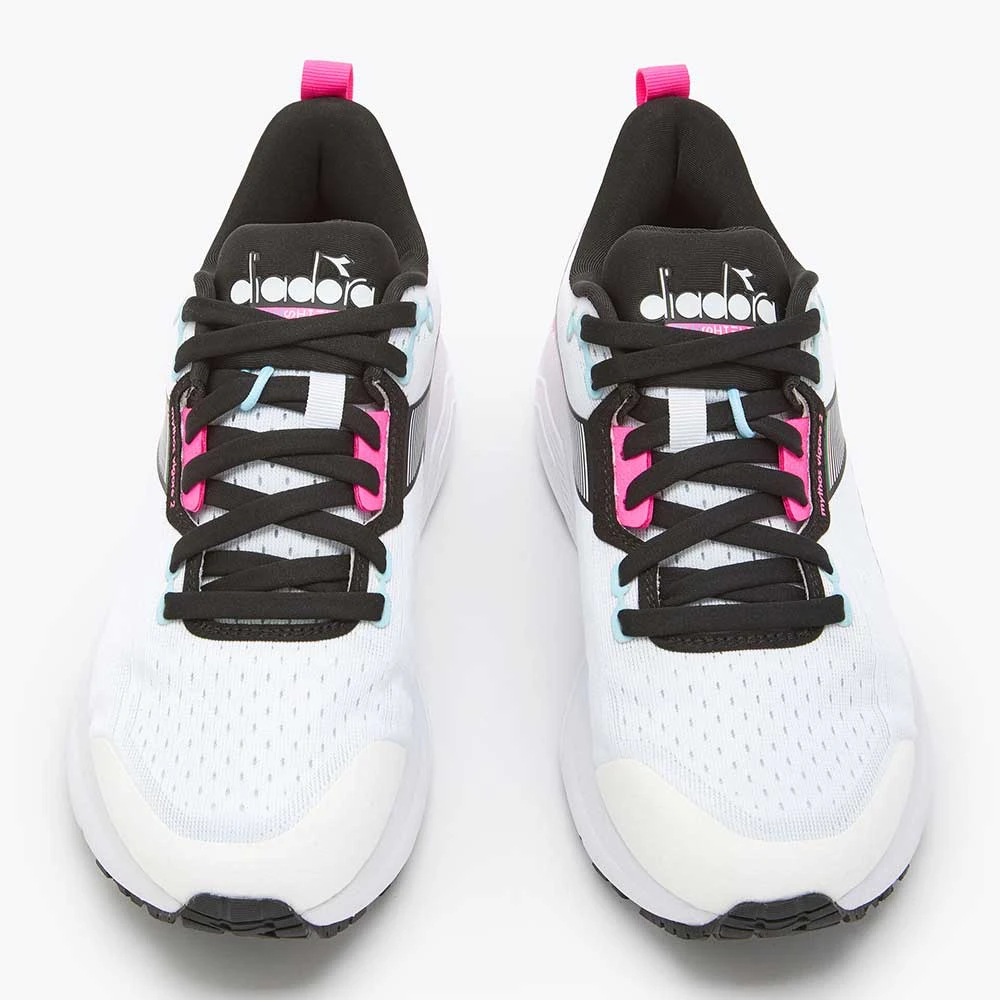 Diadora Women's Vigore 2 Running Shoe - White/Pink Fluo/Black - Regular (B) 4 Diadora Women's Vigore 2 Running Shoe - White/Pink Fluo/Black - Regular (B) - Image 4
