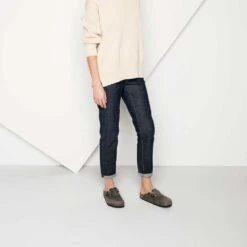 Birkenstock Women's Boston SFB Oiled Leather - Iron - Regular -Sports Shoes 1013255 f look f