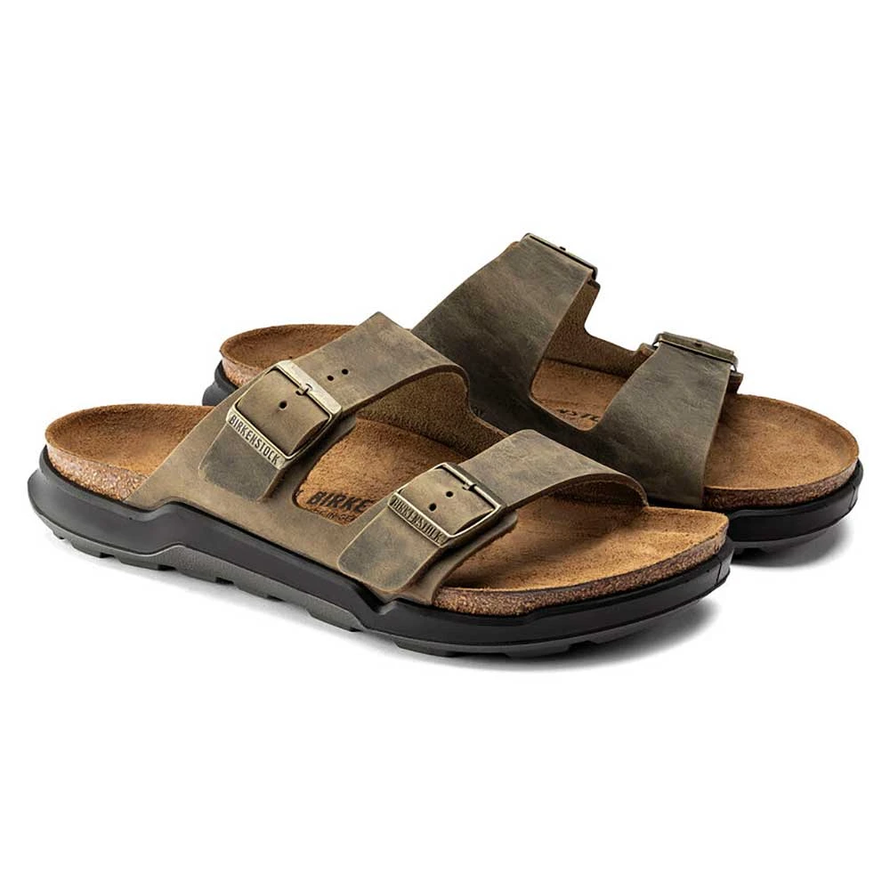 Birkenstock Men's Arizona Rugged Sandal - Faded Khaki - Regular 2 Birkenstock Men's Arizona Rugged Sandal - Faded Khaki - Regular - Image 2