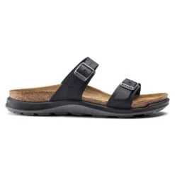 Birkenstock Women's Sierra Oiled Leather Sandal - Black - Regular/Wide -Sports Shoes 1018704 side
