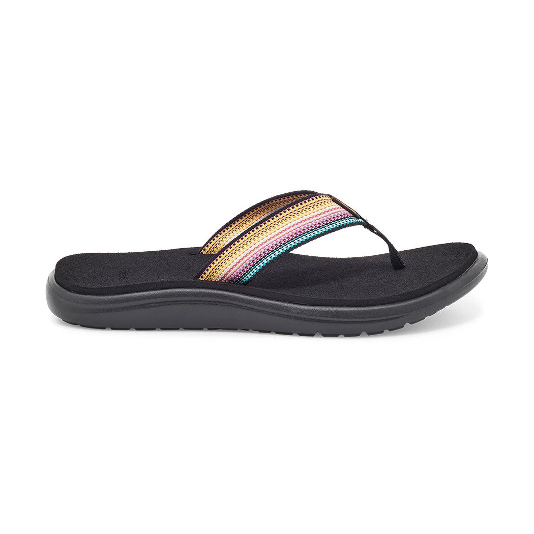 Teva Women's Voya Flip Sandal - Antiguous Black Multi- Regular (B) 1 Teva Women's Voya Flip Sandal - Antiguous Black Multi- Regular (B)