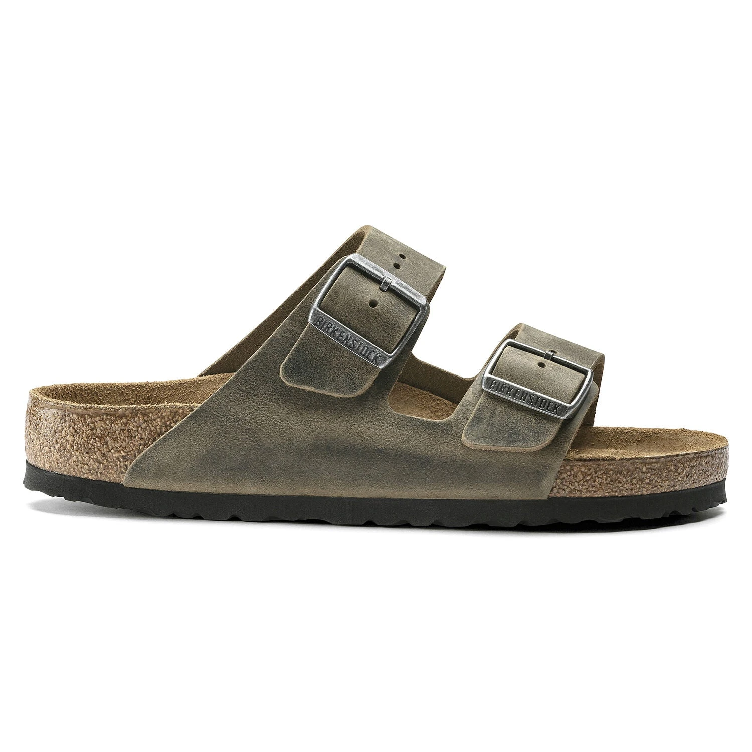 Birkenstock Arizona Soft Footbed Faded Khaki Oiled Nubuck Leather- Regular/Wide 2 Birkenstock Arizona Soft Footbed Faded Khaki Oiled Nubuck Leather- Regular/Wide - Image 2