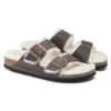Birkenstock Arizona Shearling Sandal - Habana Natural- Medium/Narrow