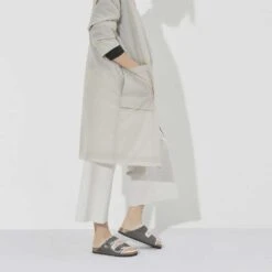 Birkenstock Arizona Shearling Sandals - Iron Natural- Medium/Narrow 15 Birkenstock Arizona Shearling Sandals - Iron Natural- Medium/Narrow -Sports Shoes 1021067 f look f