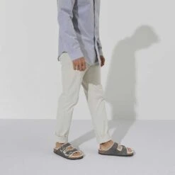 Birkenstock Arizona Shearling Sandals - Iron Natural- Medium/Narrow 13 Birkenstock Arizona Shearling Sandals - Iron Natural- Medium/Narrow -Sports Shoes 1021067 f look m