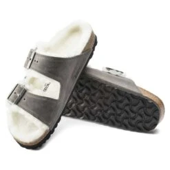 Birkenstock Arizona Shearling Sandals - Iron Natural- Medium/Narrow 14 Birkenstock Arizona Shearling Sandals - Iron Natural- Medium/Narrow -Sports Shoes 1021067 sole