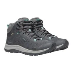 Keen Women's Terradora II Mid Waterproof Hiking Boot - Magnet/Ocean Wave - Regular (B) -Sports Shoes 1022353 PLA large