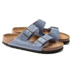 Birkenstock Arizona SFB Oil Leather Sandal - Dusty Blue - Regular/Wide 9 Birkenstock Arizona SFB Oil Leather Sandal - Dusty Blue - Regular/Wide -Sports Shoes 1022477 pair