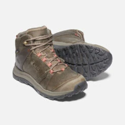 Keen Women's Terradora II Leather Mid Waterproof Boots - Brindle/Redwood - Regular (B) -Sports Shoes 1023728 PPS PDP