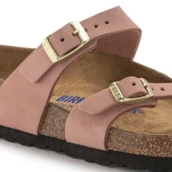 Birkenstock Women's Mayari NuBuck Soft Footbed - Old Rose- Regular/Wide -Sports Shoes 1023964 detail 1