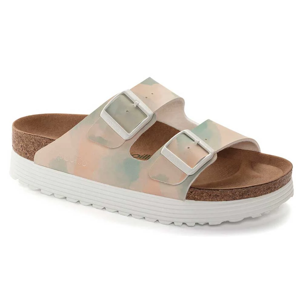 Birkenstock Women's Arizona Platform Sandal- Watercolor Pink- Medium/Narrow 1 Birkenstock Women's Arizona Platform Sandal- Watercolor Pink- Medium/Narrow