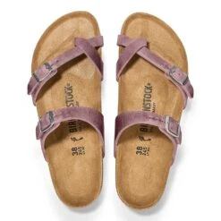 Birkenstock Women's Mayari Oiled Leather Sandal - Lavender - Regular/Wide -Sports Shoes 1025053 top