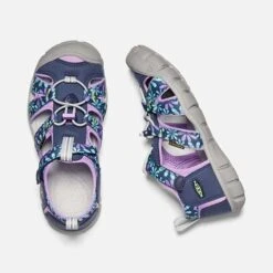 Keen Big Kids' Seacamp II CNX Sandal - Black Iris/African Violet -Sports Shoes 1025149 PLD PDP