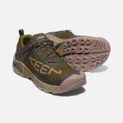 Keen Men's NXIS Evo WP Hiking Shoe - Dark Olive/Black Olive - Regular (D) -Sports Shoes 1025909 PPS PDP 1