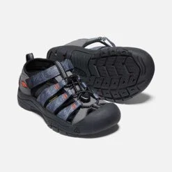 Keen Big Kids' Newport H2 - Steel Grey/Black -Sports Shoes 1026277 PPS PDP