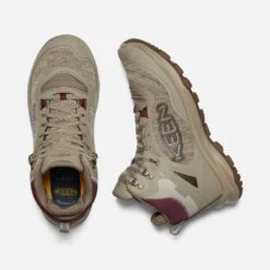 Keen Women's Terradora Flex Mid WP Hiking Boot - Plaza Taupe/Windsor Wine - Regular (B) -Sports Shoes 1026878 PLD PDP