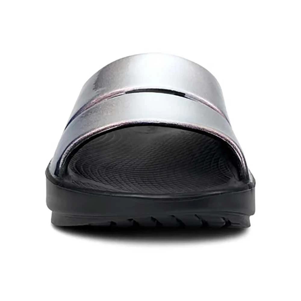 OOfos Women's OOahh Luxe Slide- Calypso 3 OOfos Women's OOahh Luxe Slide- Calypso - Image 3