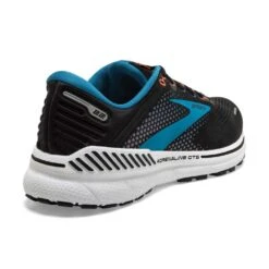 BROOKS Men's Adrenaline GTS 22 Running Shoe - Black/Blue/Orange- Regular (D) -Sports Shoes 110366 034 h adrenaline gts 22 mens cushion running shoe