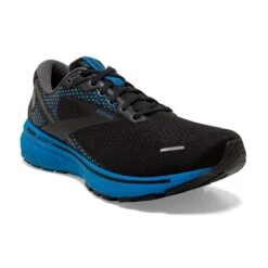 BROOKS Men's Ghost 14 Running Shoe - Black/Blackened Pearl/Blue — Regular (D) -Sports Shoes 110369 056 A Ghost 14 32be5ce1 5a45 4293 8dcf 1c21cb2fa5ce