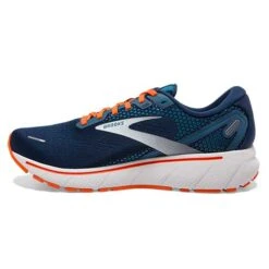 BROOKS Men's Ghost 14 Running Shoe - Titan/Teal/Flame — Regular (D) -Sports Shoes 110369 488 M Ghost 14