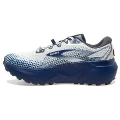 BROOKS Men's Caldera 6 Trail Running Shoe - Oyster/Blue Depths/Pearl - Regular (D) -Sports Shoes 110379 071 M Caldera 6