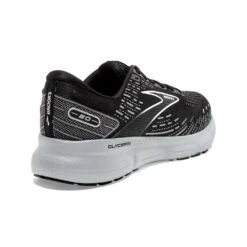 BROOKS Men's Glycerin 20 Running Shoe - Black/White/Alloy - Wide (2E) -Sports Shoes 110382 059 H Glycerin 20
