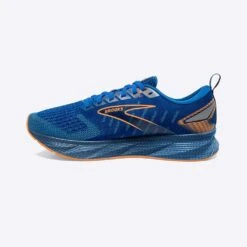 BROOKS Men's Levitate 6 Running Shoe- Classic Blue/Orange - Regular (D) -Sports Shoes 110395 405 m levitate 6 mens neutral springy running shoe 1