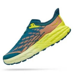 Hoka Men's Speedgoat 5 Trail Shoes - Blue Coral/Evening Primrose - Regular (D) 9 Hoka Men's Speedgoat 5 Trail Shoes - Blue Coral/Evening Primrose - Regular (D) -Sports Shoes 1123157 BCEP 4
