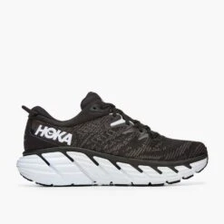 Hoka Men's Gaviota 4 - Black/White - Wide (2E) -Sports Shoes 1123198 BWHT 7