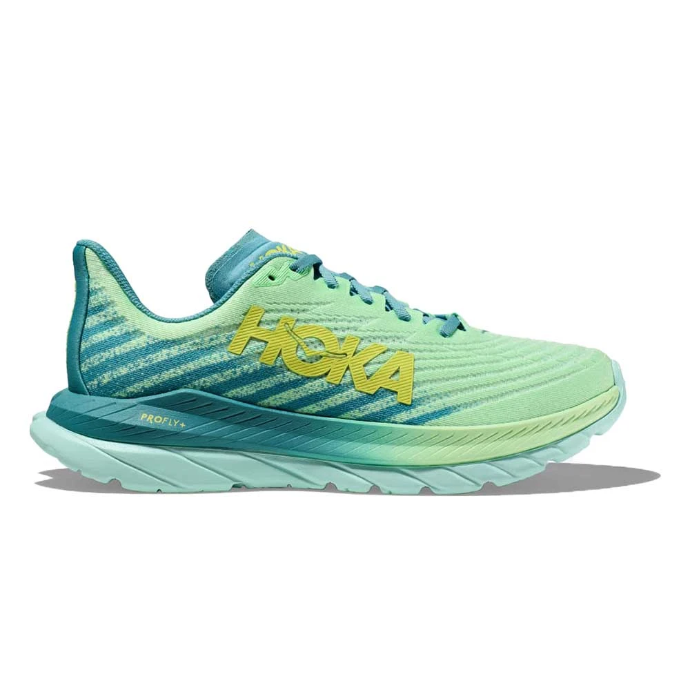 Hoka Men's Mach 5 Running Shoe - Lime Glow/Ocean Mist - Regular (D) 1 Hoka Men's Mach 5 Running Shoe - Lime Glow/Ocean Mist - Regular (D)
