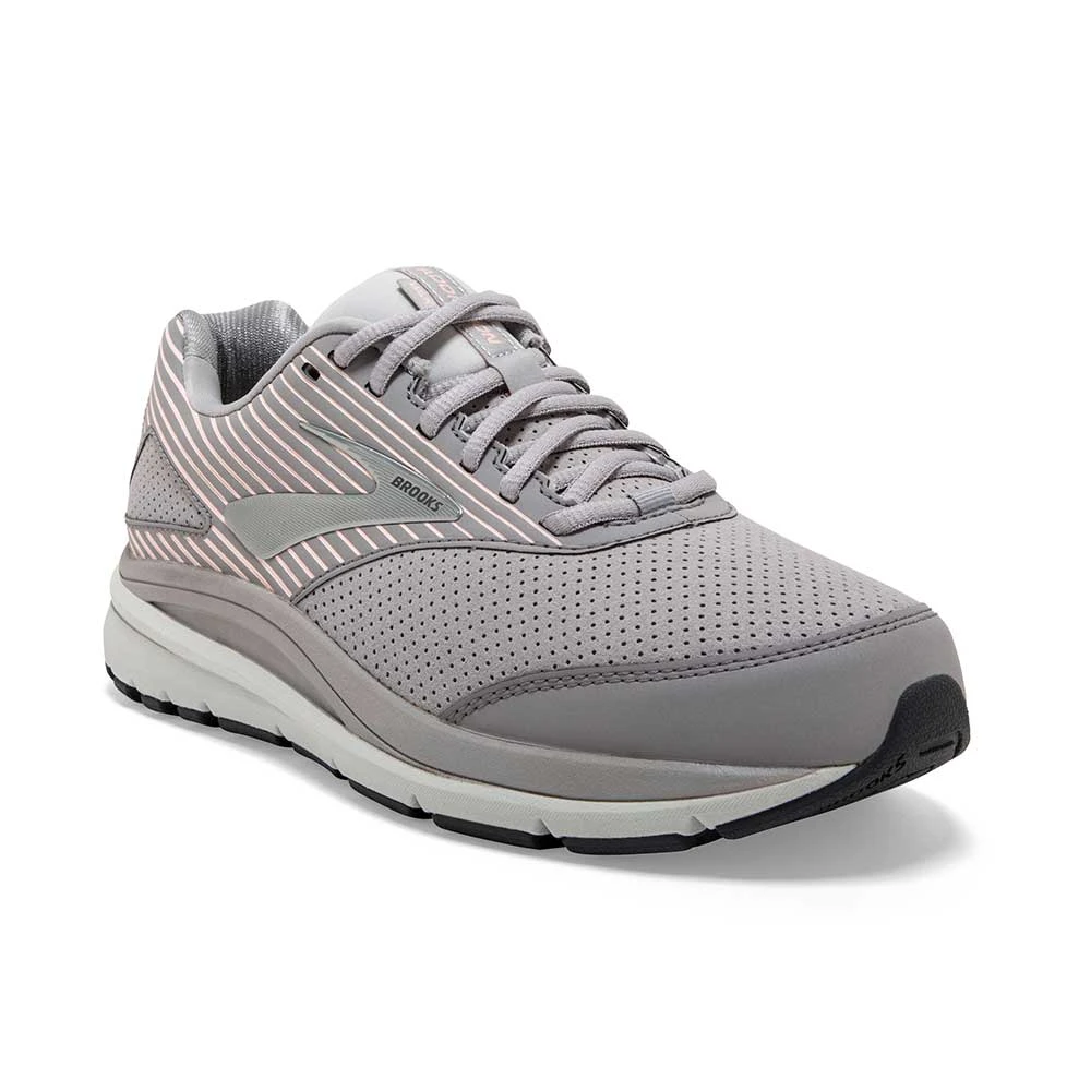 BROOKS Women's Addiction Walker Suede Walking Shoe - Alloy/Oyster/Peach- Regular (B) 2 BROOKS Women's Addiction Walker Suede Walking Shoe - Alloy/Oyster/Peach- Regular (B) - Image 2