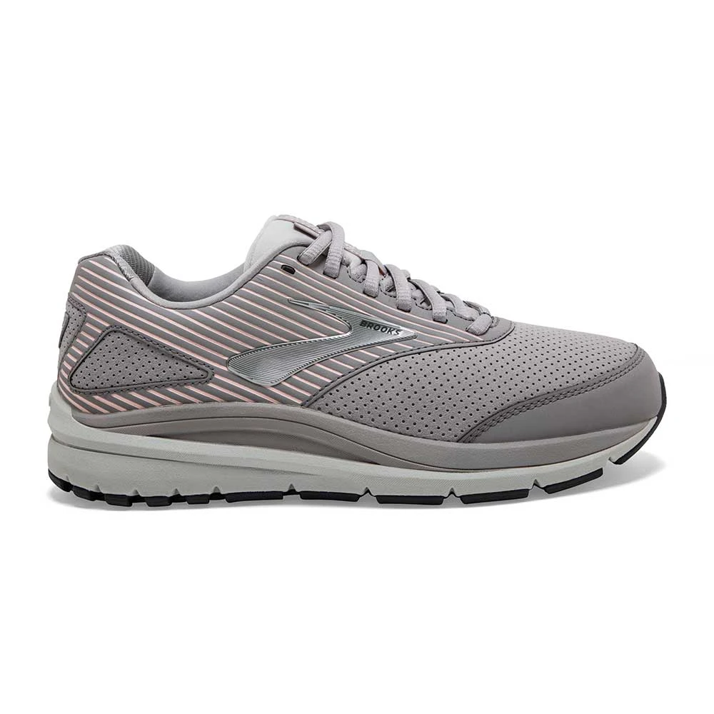 BROOKS Women's Addiction Walker Suede Walking Shoe - Alloy/Oyster/Peach- Regular (B) 1 BROOKS Women's Addiction Walker Suede Walking Shoe - Alloy/Oyster/Peach- Regular (B)