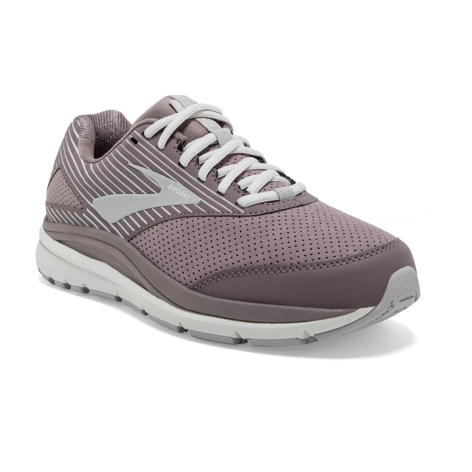 BROOKS Women's Addiction Walker Suede Walking Shoe - Shark/Alloy/Oyster - Wide (D) 3 BROOKS Women's Addiction Walker Suede Walking Shoe - Shark/Alloy/Oyster - Wide (D) - Image 3