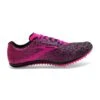 BROOKS Women's Mach 19 Track Spike - Black/Hollyhock/Pink- Regular (B)