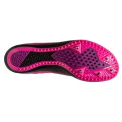 BROOKS Women's Mach 19 Track Spike - Black/Hollyhock/Pink- Regular (B) -Sports Shoes 120311 063 S Mach 19