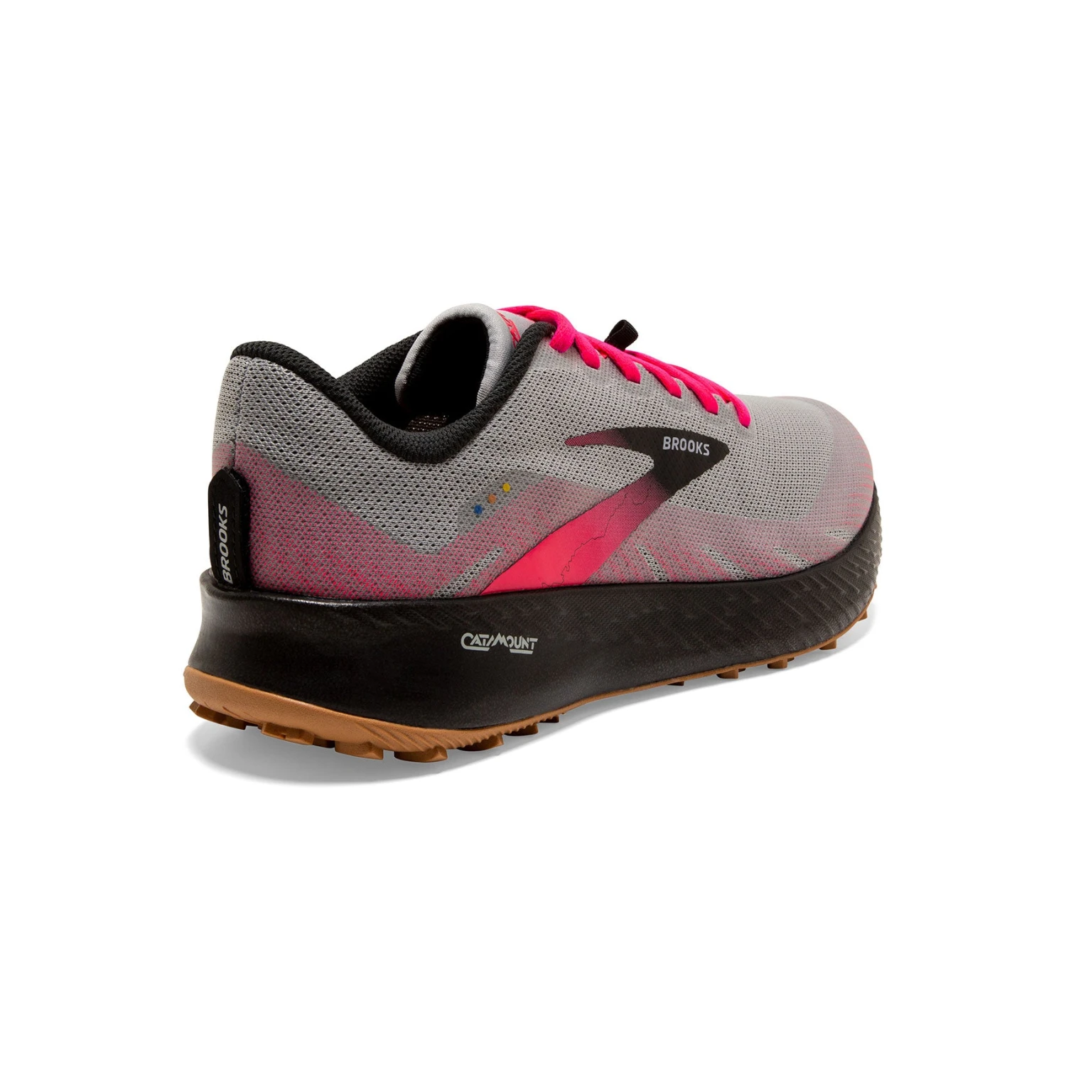 BROOKS Women's Catamount Trail Running Shoe - Alloy/Pink/Black - Regular (B) 4 BROOKS Women's Catamount Trail Running Shoe - Alloy/Pink/Black - Regular (B) - Image 4
