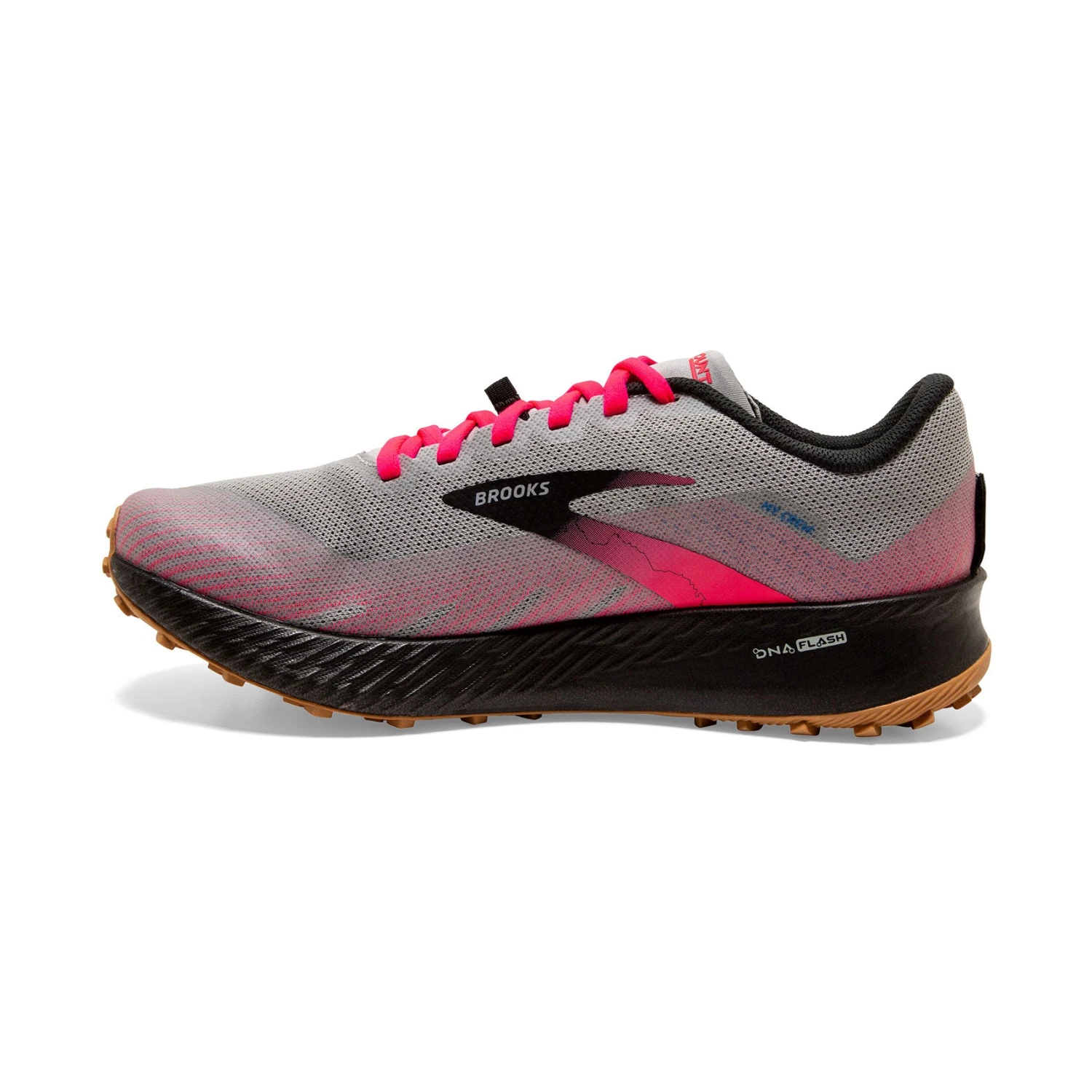 BROOKS Women's Catamount Trail Running Shoe - Alloy/Pink/Black - Regular (B) 2 BROOKS Women's Catamount Trail Running Shoe - Alloy/Pink/Black - Regular (B) - Image 2