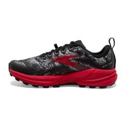 BROOKS Women's Cascadia 16 Trail Shoe - Black/Grey/Red- Regular (B) -Sports Shoes 120363 008 M Cascadia 16