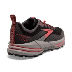 BROOKS Women's Cascadia 16 GoreTEX Trail Running Shoe - Black/Blackened Pearl/Coral - Regular (B) -Sports Shoes 120364 071 H Cascadia 16 GTX