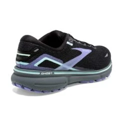 BROOKS Women's Ghost 15 Running Shoe- Black/Jacaranda/Salt- Regular (B) -Sports Shoes 120380 011 H Ghost 15