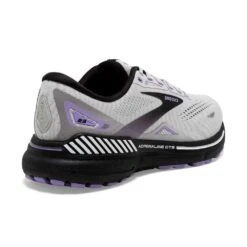 BROOKS Women's Adrenaline GTS 23 Running Shoe - Grey/Black/Purple- Regular (B) -Sports Shoes 120381 039 H Adrenaline GTS 23 1