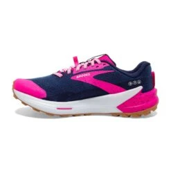 BROOKS Women's Catamount 2 Trail Running Shoe- Peacoat/Pink/Biscuit- Regular (B) -Sports Shoes 120388 425 M Catamount 2
