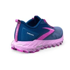 BROOKS Women's Cascadia Trail Running Shoe- Navy/Purple/Violet - Regular (B) -Sports Shoes 120392 449 H Cascadia 17
