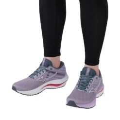 Mizuno Women's Wave Inspire 19 Running Shoe- Wisteria/China Blue- Regular (B) -Sports Shoes 411398 6BCL 10