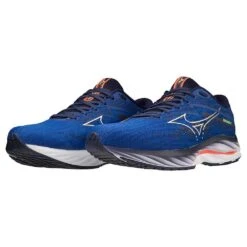 Mizuno Men's Wave Rider 27 Running Shoe - Surf The Web/White - Regular (D) 13 Mizuno Men's Wave Rider 27 Running Shoe - Surf The Web/White - Regular (D) -Sports Shoes 411415 5E00 09
