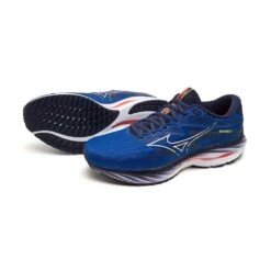 Mizuno Men's Wave Rider 27 Running Shoe - Surf The Web/White - Regular (D) 21 Mizuno Men's Wave Rider 27 Running Shoe - Surf The Web/White - Regular (D) -Sports Shoes 411415 5E00 11