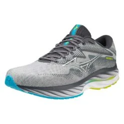 Mizuno Men's Wave Rider 27 Running Shoe - Pearl Blue/White - Regular (D) -Sports Shoes 411415 5F00 07