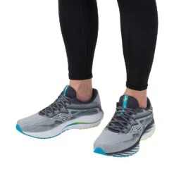 Mizuno Men's Wave Rider 27 Running Shoe - Pearl Blue/White - Regular (D) -Sports Shoes 411415 5F00 10