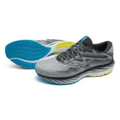 Mizuno Men's Wave Rider 27 Running Shoe - Pearl Blue/White - Regular (D) -Sports Shoes 411415 5F00 11
